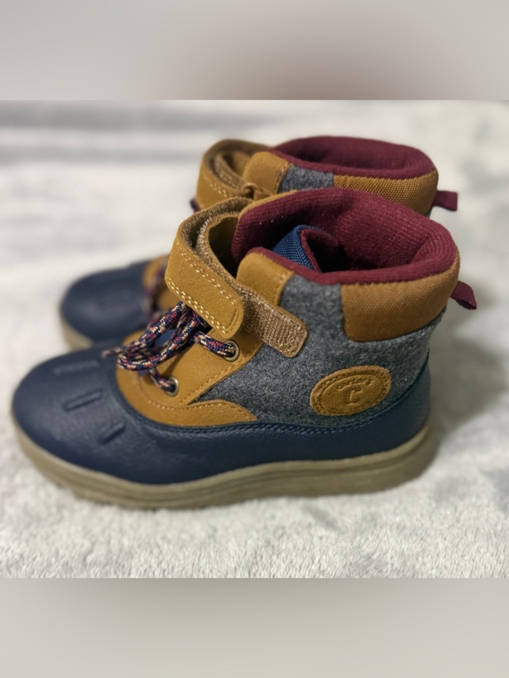 Carter's Toddler Boy's Winter Duck Boots Size 12